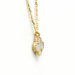 Van Cleef & Arpels // 18k Yellow Gold Sweet Alhambra Mother of Pearl Pendant Necklace // 15.15"-15.94" // Store Display