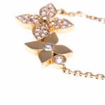 Louis Vuitton // 18k Rose Gold Star Blossom Double Diamond Pendant Necklace // 15.35"-16.14" // Store Display