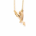Tiffany & Co. // 18k Rose Gold Loving Heart Arrow Pendant Necklace // 15.94"-17.91" // Store Display