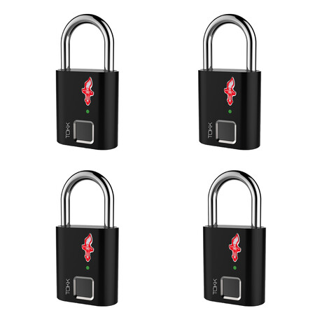 TOKK TSA Approved Fingerprint Lock // 4 Pack (4-Pack)