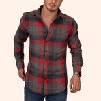 Lumberjack Button-Up Shirt // Slim Fit // Red (L)