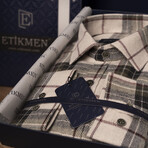 Lumberjack Button-Up Shirt // Slim Fit // Cream (XL)