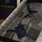 Lumberjack Button-Up Shirt // Slim Fit // Green (S)