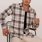 Lumberjack Button-Up Shirt // Slim Fit // Cream (XL)