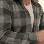 Lumberjack Button-Up Shirt // Slim Fit // Green (S)