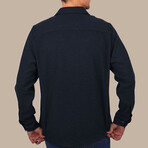 Solid // Button-Up Shirt // Oversize Fit // Navy (S)