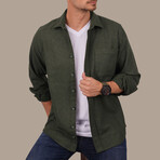 Solid // Button-Up Shirt // Oversize Fit // Khaki (S)