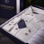 Solid // Button-Up Shirt // Oversize Fit // White (S)