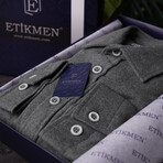 Solid // Button-Up Shirt // Oversize Fit // Smoked (S)