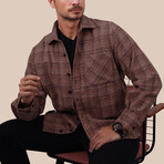 Plaid // Button-Up Shirt // Oversize Fit // Tile (S)