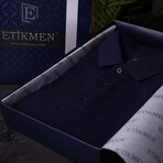 Solid Polo T-Shirt // Regular Fit // Navy (2XL)