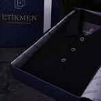 Two-Tone Polo T-Shirt // Smoked-Black (M)