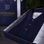 Two-Tone Polo T-Shirt // Gray-Navy (2XL)