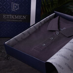 Solid Polo T-Shirt // Regular Fit // Smoked (XL)