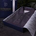 Two-Tone Polo T-Shirt // White-Smoked (2XL)