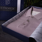 Two-Tone Polo T-Shirt // Beige-Mink (S)