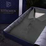 Two-Tone Polo T-Shirt // Beige-Khaki (S)