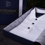 Two-Tone Polo T-Shirt // Navy-White (XL)