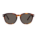 Men's // Ferragamo SF993S 214 Square Sunglasses // Dark Havana + Green