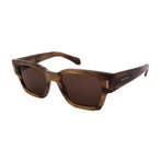 Men's // Ferragamo SF2010S 319 Square Sunglasses // Light Brown + Brown