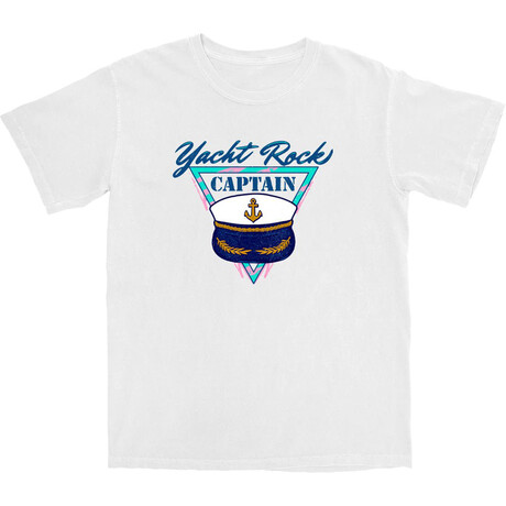 Yacht Rock Captain T-Shirt // White (S)