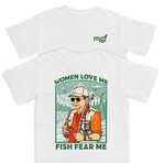 Fish Fear Me T-Shirt // White (S)