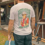 Fish Fear Me T-Shirt // White (S)