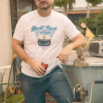 Yacht Rock Captain T-Shirt // White (S)