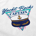 Yacht Rock Captain T-Shirt // White (S)