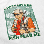 Fish Fear Me T-Shirt // White (S)