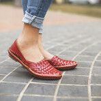 Women's // Holas W Leather Sandals // Red (US: 11)