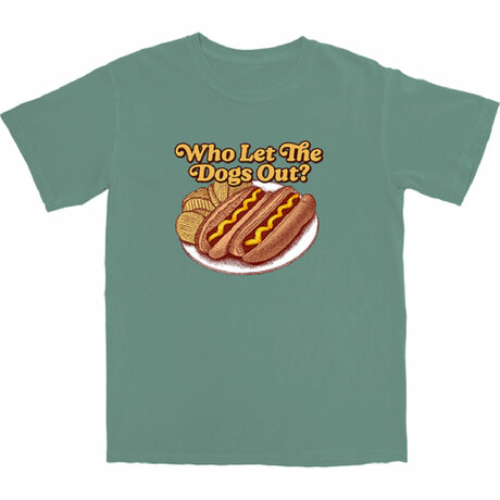 Who Let the Dogs Out T-Shirt // Green (S)