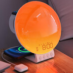 3-in-1 Smart Sunrise Alarm Clock with Wireless Charging
