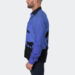 Fibonacci Mufasa Button-Up // Blue (XL)