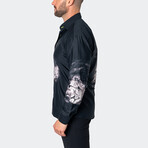 Fibonacci Love Lion Button-Up // Black (S)