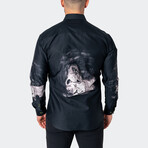 Fibonacci Love Lion Button-Up // Black (S)