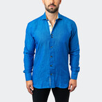 Eins Lenny 23 Button-Up // Blue (M)