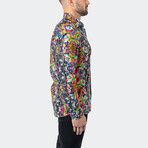 Fibonacci Acid Dog 05 Button-Up // Multicolor (M)