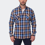 Flannel Checkbrown Button-Up // Brown (2XL)