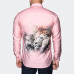 Fibonacci Lion King Button-Up // Light Pink (S)