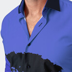 Fibonacci Mufasa Button-Up // Blue (XL)