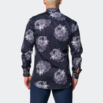 Fibonacci Lion Paisley Button-Up // Black (3XL)