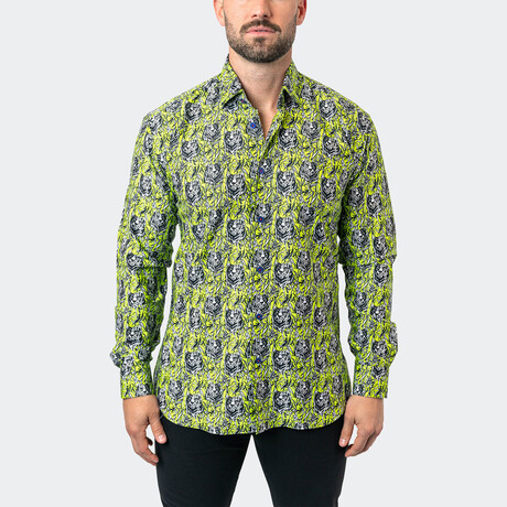 Fibonacci Jungle 70 Button-Up // Green (S)