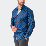 Eins Crossover Button-Up // Blue (2XL)