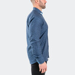 Eins Jacq Fox Trot Button-Up // Navy (4XL)