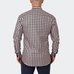 Eins Squares Button-Up // White (XL)