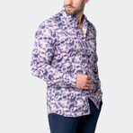 Fibonacci Rad Button-Up // Blue (M)