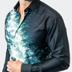 Fibonacci LionForest 17 Button-Up // Black (L)