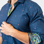 Eins Symbols 12 Button-Up// Blue (L)