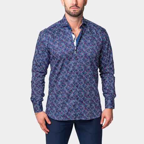Eins Mercedes Button-Up // Blue (S)